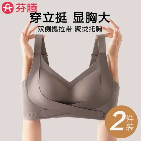 芬腾内衣女小胸聚拢显大性感收副乳无痕前扣提拉防下垂无钢圈文胸商品大图