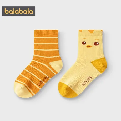 【商场同款】巴拉巴拉婴儿宝宝袜子秋季2025新款男童中筒棉袜儿童商品大图
