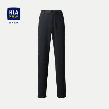 HLA/海澜之家舒适微弹休闲裤2023秋季新款针织毛呢耐穿裤子男商品大图