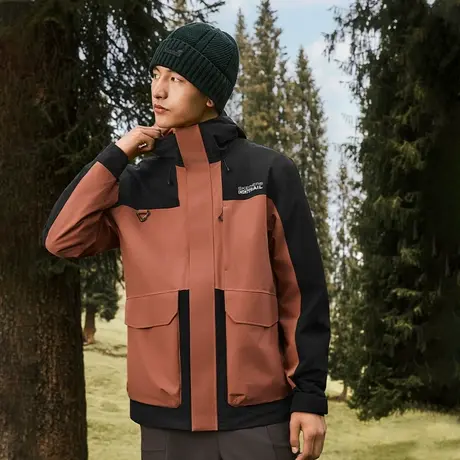 斯凯奇2025秋新品男款三合一冲锋衣户外越野防水透气保暖运动外套商品大图