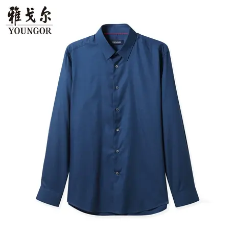 雅戈尔奥莱 商场同款男士长袖衬衫秋季新款官方商务休闲修身衬衣商品大图