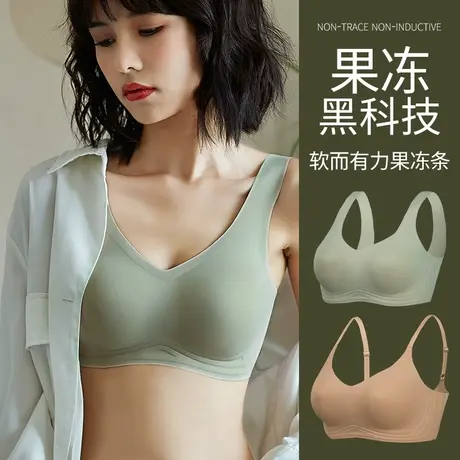 美背内衣女薄款小胸聚拢无钢圈一体式抹胸内搭裹胸运动小吊带文胸商品大图