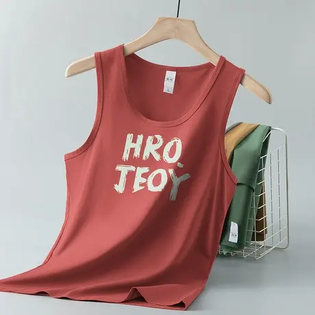 莫代尔运动背心男夏季薄款冰丝凉感无袖t恤健身篮球速干坎肩吊带图片