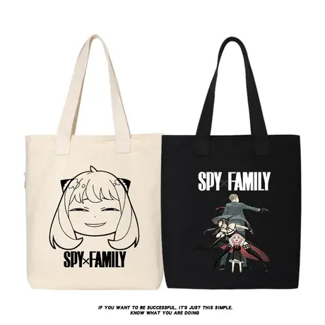 秀洛间谍过家家帆布包手提包帆布袋学生大容量韩版文艺百搭原宿商品大图