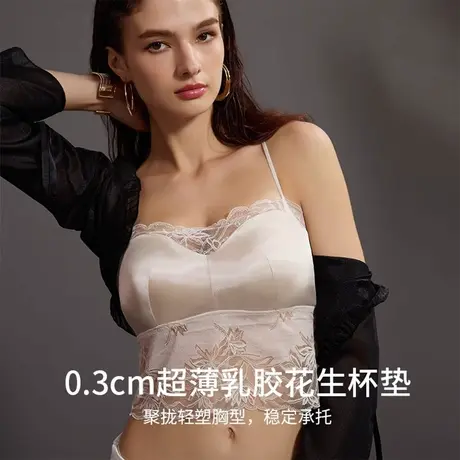 Shaply/莎莲妮大胸显小内衣女大码薄款透气蕾丝防走光收副乳文胸商品大图