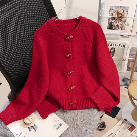 秋季女毛衣外套小个子短款宽松女上衣2023年新款针织衫外搭春秋潮图片