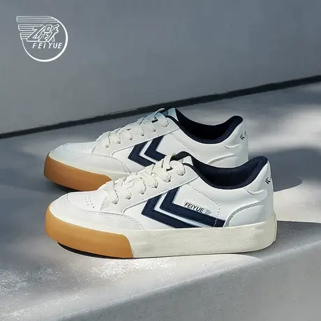 feiyue/飞跃女鞋休闲鞋2024秋季新款简约舒适板鞋低帮透气情侣鞋商品大图
