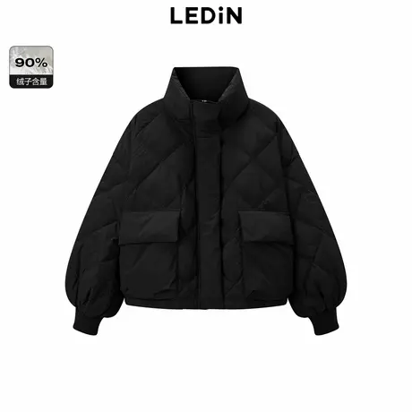 乐町冬季新款保暖时尚立领泡芙羽绒服C1ACD4246图片