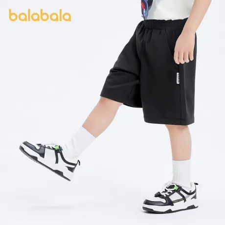 巴拉巴拉短裤男中大童夏季新款宽松亲子中裤舒适透气柔软运动裤图片