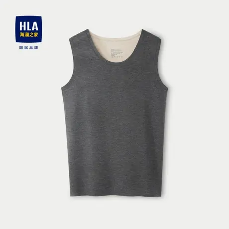 HLA/海澜之家保暖内衣背心2024新款无痕工艺双面磨毛打底背心男商品大图