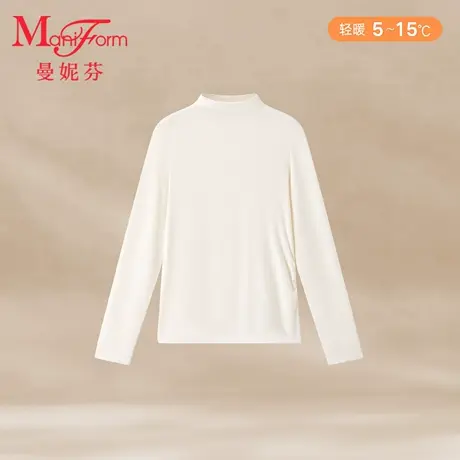 曼妮芬小高领长袖上衣20210633商品大图