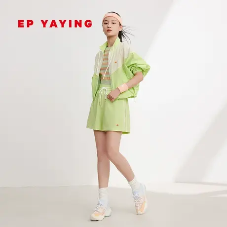 EP YAYING雅莹女装 宽松短款跑步运动户外套装 2024春装新品1306B图片