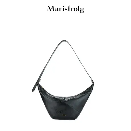 【商场同款】玛丝菲尔年冬季新款黑色牛皮革女士手提包商品大图