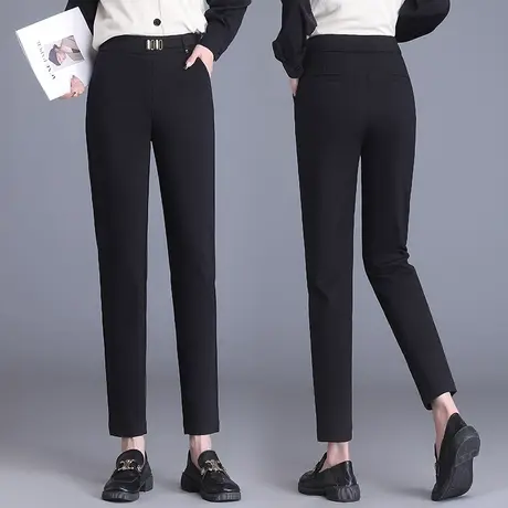 哈伦裤女秋季薄款女士长裤2023新款爆款女装西裤百搭休闲直筒女裤图片