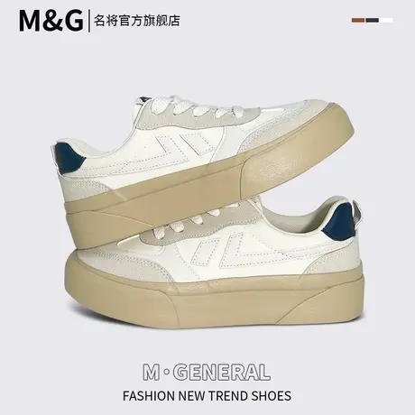名将女鞋2023秋季新款厚底板鞋爆款运动休闲ins百搭小白鞋子女图片