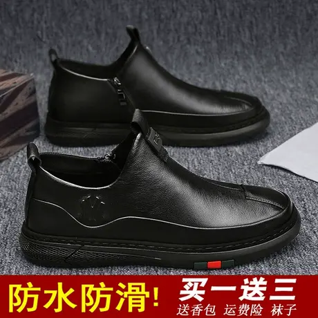 雨鞋男款外穿时尚钓鱼水鞋厨师厨房防滑防水鞋短筒加绒棉雨靴男士商品大图