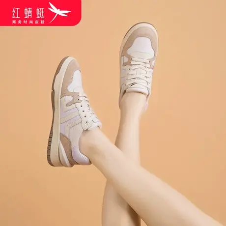 红蜻蜓女鞋2024年春夏季新款运动鞋百搭时尚休闲鞋板鞋女韩版潮流商品大图