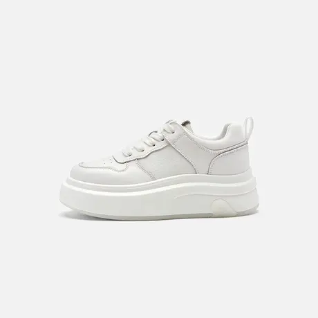 Nine West/玖熙厚底小白鞋女2025年新款夏季增高时尚休闲板鞋女图片