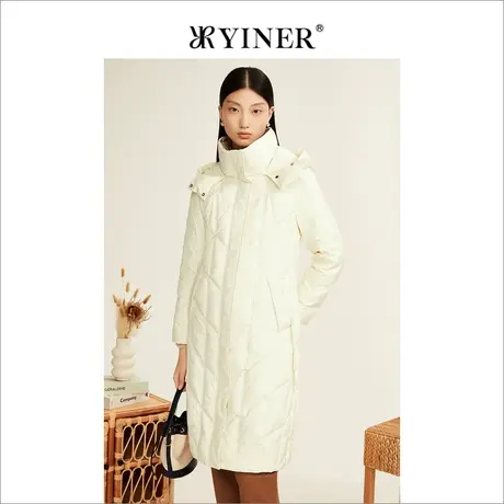 YINER音儿女装2022冬季新款鹅绒羽绒服高级感商品大图