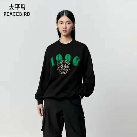 太平鸟女装年冬季新款基础圆领卫衣A3CRD4127商品大图