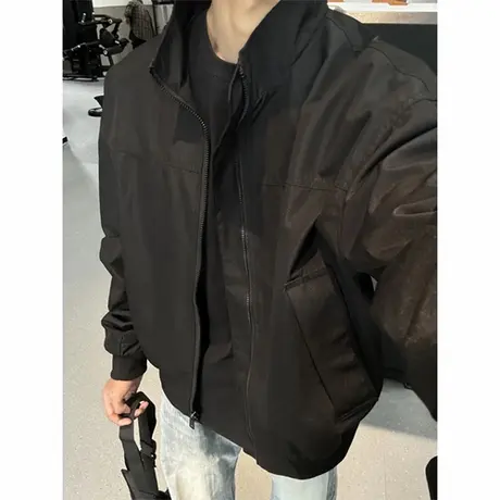 cleanfit短款工装外套男秋季硬汉穿搭三防立领冲锋衣美式飞行夹克商品大图