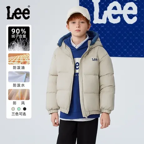 Lee儿童羽绒服男女孩冬季女童男童保暖加厚连帽童装羽绒外套图片