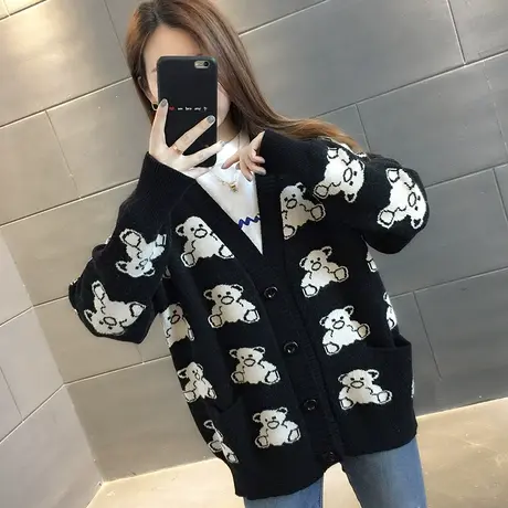 毛衣2024年新款女装春秋季春款春装女士针织开衫宽松百搭外穿爆款商品大图