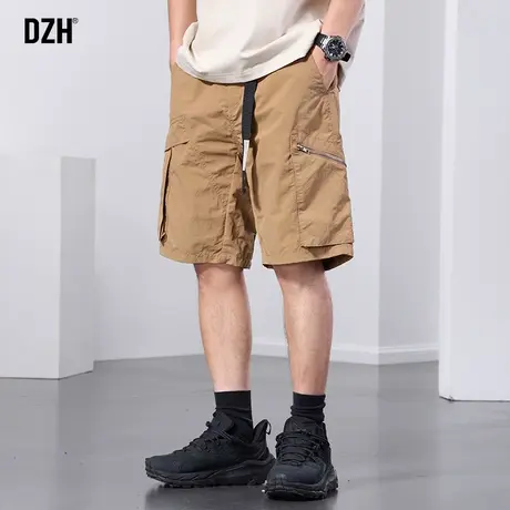 男士休闲短裤男夏季薄款速干五分裤子宽松高街美式半截裤2023新款商品大图