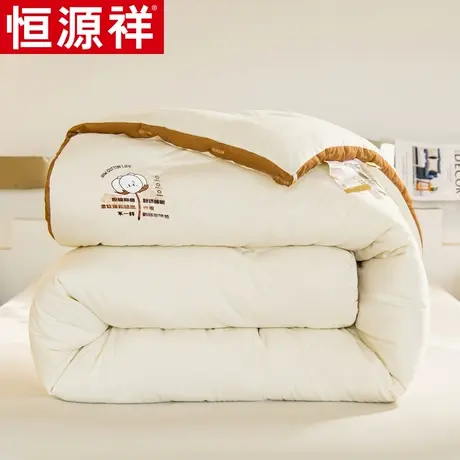恒源祥秋冬被云朵棉舒柔冬被简约加厚保暖被芯空调被春秋被子棉被图片