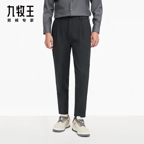[门店款]九牧王男士休闲裤2023秋季百搭中年易打理弹力裤HB1C707商品大图