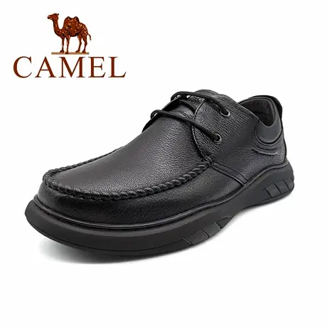Camel/骆驼男鞋2025秋季新款休闲皮鞋软底舒适中年男士鞋子爸爸鞋商品大图