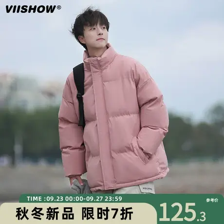 VIISHOW潮牌美式棉服男加厚衣服冬季男生痞帅棉衣保暖宽松面包服商品大图