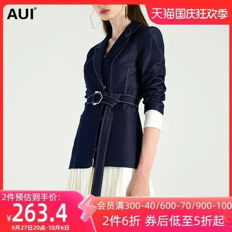 chic小个子收腰显瘦百褶西服2023春季新款英伦风职业西装外套女潮图片