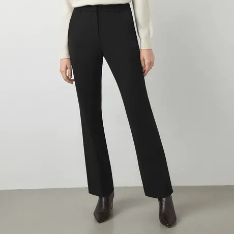LANCY/朗姿冬季新款高腰修身阔腿裤子女法式通勤女士正装裤子商品大图