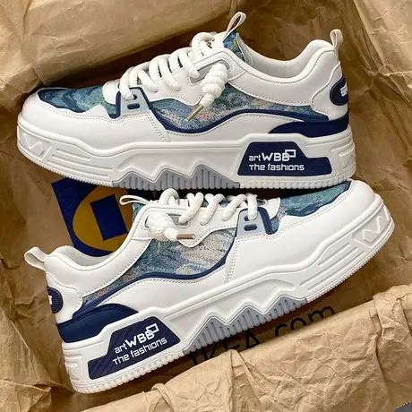 男鞋春夏季韩版运动百搭帆布板鞋青少年休闲学生小白潮鞋2024新款商品大图