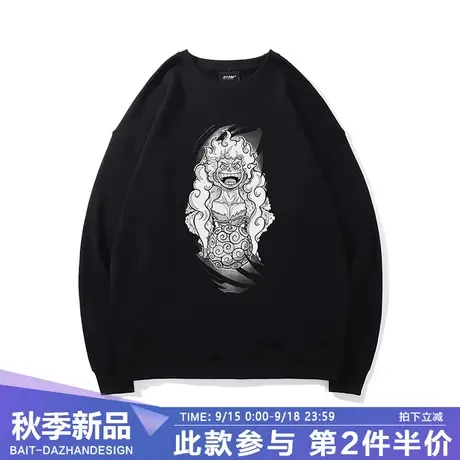 日系海贼王卫衣男路飞恶魔果实动漫周边秋季青少年学生长袖上衣潮商品大图