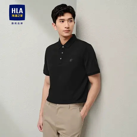 HLA/海澜之家龙腾九州IP系列短袖POLO衫24春夏吸湿排汗凉感上衣男商品大图