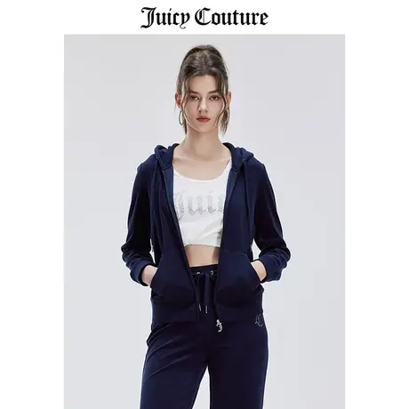 Juicy Couture橘滋春夏新款外套美式轻奢时尚爱心连帽夹克女图片