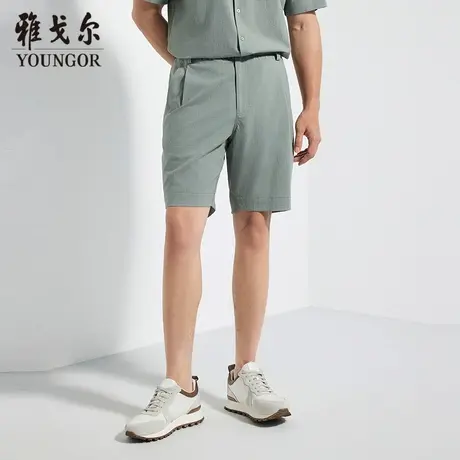 【商场同款】雅戈尔男士短裤夏季新款官方商务休闲舒适男士短裤图片