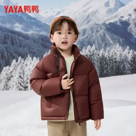 鸭鸭儿童羽绒服男童2025新款冬季加厚保暖鸭绒外套中大童冬装潮商品大图