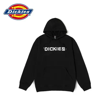 Dickies商场同款 23秋冬新品Logo字母印花加绒连帽美式卫衣 运动商品大图