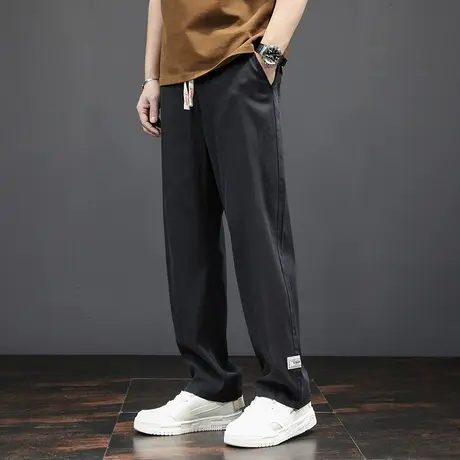 莱赛尔冰丝牛仔裤男士夏季2023新款直筒宽松潮牌春秋男生休闲裤子商品大图