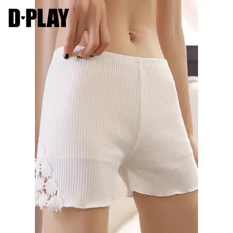 蕾丝侧花边防走光安全裤女士薄款可外穿打底安全裤图片