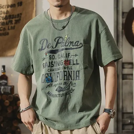 Modi Nick/摩帝尼克百搭潮流男士夏季短袖t恤宽松纯棉打底衫男T恤商品大图