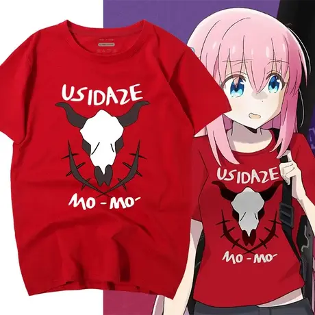 秀洛孤独摇滚动漫周边后藤一里同款T恤二次元男女潮流短袖打底衫商品大图