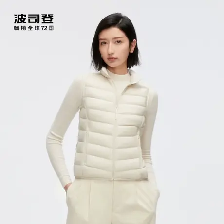 波司登羽绒服女2023秋新款短款立领羽绒马甲内穿外搭羽绒内胆送礼图片
