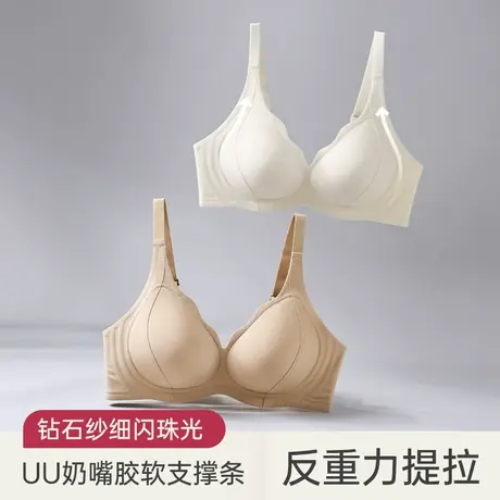 浪莎钻石纱UU果冻承托半固定杯无痕内衣软支撑高弹舒适柔软防下垂商品大图