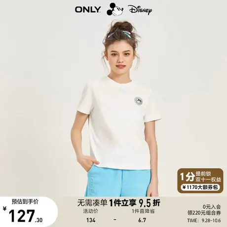 ONLY奥莱2023夏季新款迪士尼米奇DISNEY联名短袖T恤女商品大图