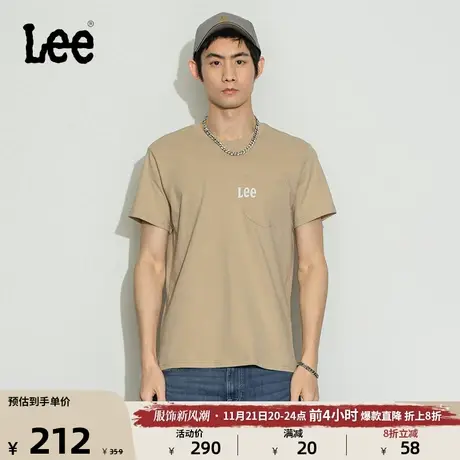 Lee商场同款23新品标准版logo印花多色男短袖T恤LMT0016153RX图片