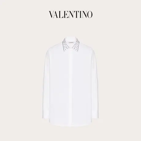 【季末优惠】华伦天奴VALENTINO男士 ROCKSTUD SPIKE铆钉棉质衬衫商品大图